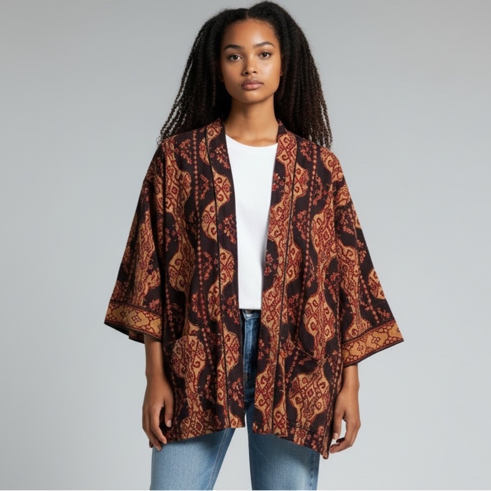Vintage Patterned Kimono